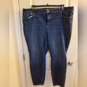 LC Lauren Conrad 24w skinny dark wash jeans